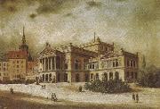 arthur o shaughnessy the leipzig opera house in the augstusplatz oil painting artist